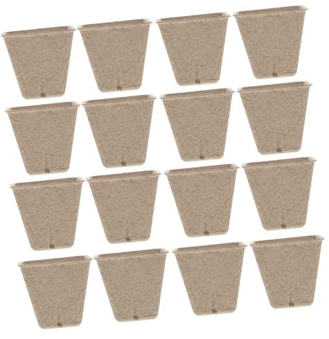 TOYANDONA 50stücke Quadratische Papiertöpfe Aus Für Setzlinge Anzuchttöpfe Zum DIY Bemalen Oder Verzieren Mit Aufklebern Starter-töpfe Mit Drainagelöchern Für Pflanzen Und