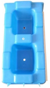 Paving Mould,40cm Plastic Easy Fast Cheap Economy Construction Hollow Cement/Concrete Paving Interlocking Brick Block Mold DIY Paving Mould