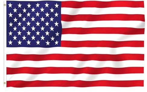 Amerikanische Flagge • Premium usa flagge 90x150 cm Mit Messingösen Für Innen & Außen Wetterfest & 100% Polyester - Ideal für alle Amerikaner & Flaggen-Liebhaber