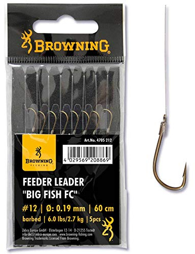 #12 Feeder Leader Big Fish FC Bronze 2,7kg,6,0lbs Ø0,19mm 60cm 5Stück