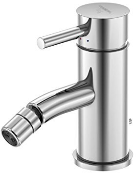 Steinberg Serie 100 - Design Bidet-Einhebelmischer, hochwertige Bad-Armatur aus massivem Messing für das Badezimmer, Chrom