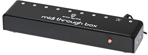 Erica Synths Midi Through Box robuste 8-fach MIDI-Thru Box - MIDI-Tool for Keyboards