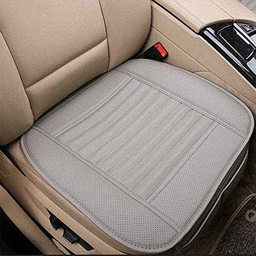 Big Ant Sitzauflagen Auto, Universal Sitzbezüge Auto Vordersitze Sitzkissen Auto Wasserdicht Sitzauflage mit PU Leder Geeignet für Meisten Auto (2 Stück-Grau)