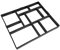 Betonform, Gehweg Schalungsform Betonpflaster 10 Pflasterform Gießform Wiederverwendbare Garten Schablone für Garten, Rasen, Pflastersteine, DIY, 60 x 50 x 5cm