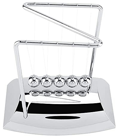 Hztyyier Metal Balance Ball Newtons Cradle Balance Balls Physics Science Pendulum Ornaments Art In Motion Toy Party Supplies Party Supplies