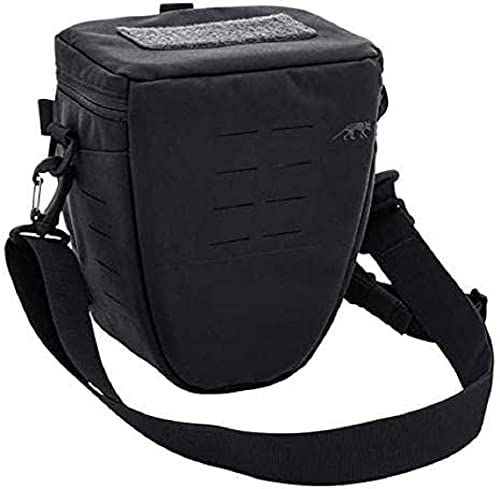 Tasmanian Tiger TT Focus ML Camera Bag Gepolsterte Kamera-Tasche stoßfest als Umhängetasche Gürteltasche Schultertasche nutzbar für System-Kamera, DSLR, DSLM, Spiegelreflex (Schwarz)