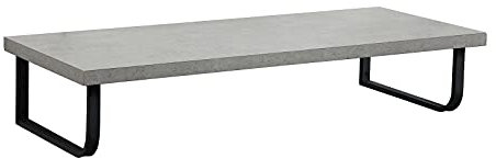 Plan de Toilette Suspendu chêne pour Vasque Will - 120 cm + Equerres Métal Noir Mat
