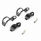 Kuuleyn Motorcycle Blinker Mount Bracket, Motorcycle Headlight Bracket, Motorbike Turn Signal Mount Bracket 30-43mm Fork Relocation Clamps Black HNH