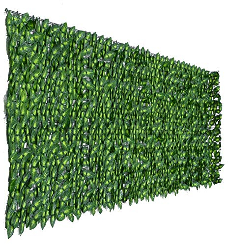 Pflanzen Sichtschutz Künstliche Efeu-Hecke Sichtschutz Zaun Garten Grün, UV-Projektions-Wanddekoration Für Outdoor-Dekoration