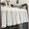 1 tenda per finestra della cucina, asta corta, 130 x 40 cm, colore: panna