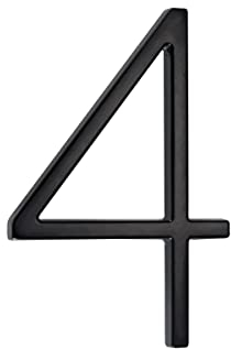 Numero civico galleggianti altezza 6in (15,5cm) numero civici neri numeri porta segno grandi numeri di porta, segni casa numero civico esterno(4)