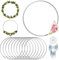 10 Stück 10cm Traumfänger Ringe Metall Kranz Rahmen Silber Metallring Drahtring Traumfänger Metallringe Zum Basteln Makramee Ringe für DIY Floral Hoop,Hochzeitskranz, Floristik, Wandbehang