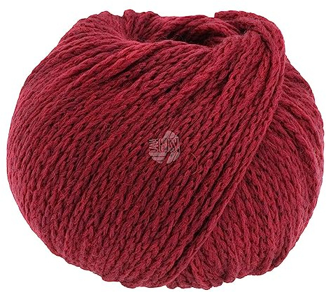LANA GROSSA Cool Merino Big | Voluminöses Kettengarn aus klassischer Merinowolle | Handstrickgarn aus 90% Schurwolle & 10% Polyamid | 50g Wolle zum Stricken & Häkeln | 90m Garn FB 212