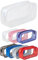 Grand Blanc Trousse à Crayons Transparente pour étudiants, Bureau, Papeterie, Pochette de Maquillage de Voyage, Trousse de Toilette Portable, étanche, cosmétique, PVC, Soul Projekt Large