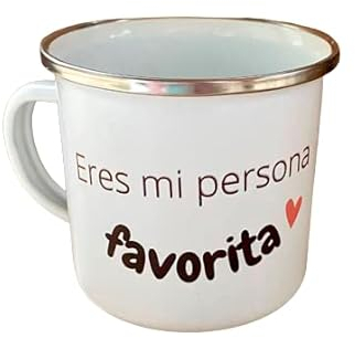 Taza de Metal Vintage para té, café, infusión, con Frase