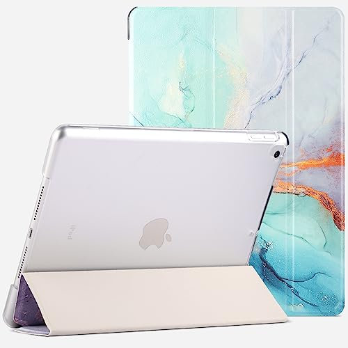 MOBISTAR Custodia per iPad 9.7 2018 iPad 6th Gen / 2017 iPad 5th Gen Custodia Smart Magnetic Stand Cover con funzione automatica Wake/Sleep iPad Air 2013 / iPad Air 2 2014 Custodia (marmo verde)