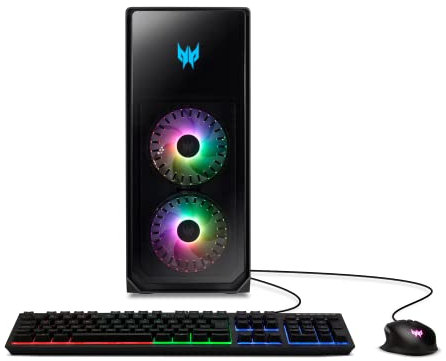 acer Predator Orion 7000 PO7-650-UR11 Gaming Desktop | 13ª generación Intel Core i7-13700KF 16-Core | NVIDIA GeForce RTX 4080 | 32GB DDR5 | 1TB PCIe Gen4 SSD | 2TB HDD | Intel WiFi 6E | Teclado y