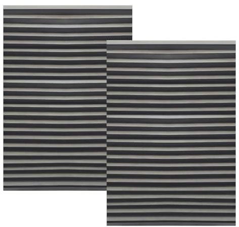 2 Pack Temporary Blinds for Windows with 4 Clips, Easy Up & Down Pleated Window Shades, No Drill Blackout Blinds Stick on Curtains Blinds for Bedroom Bathroom (Grey, 90 * 180cm)
