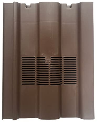 Roof Tile Vent for Redland Renown with Flexi Pipe Adaptor (Tudor Brown)