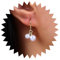 Atentuyi Kleine Reifen Ohrringe Winzige Perle Tropfen Baumeln Ohrringe Gold Huggie Ohrringe Doppelte Perle Quaste Ohrringe Vintage Boho Ohrringe Schmuck Für Frauen Und Mädchen