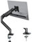 BONTEC Single Arm Monitor Desk Mount for 13-34 inch Screen, Tilt, Swivel, Rotation, Ergonomic Gas Spring Monitor Stand with Cable Management, VESA 75/100mm