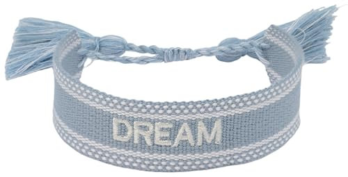 Selfmade Jewelry Armband Damen Stoff, Gewebtes Armband Stoff, Boho Armband Damen, Geschenk Muttertag (DREAM)