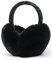 Unning Winter Ohrenwärmer Damen Verstellbar & Faltbare Ohrenschützer Mode Kunstpelz Weich Ohrenschütz Plüsch Ear Muffs for Women Schwarz