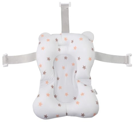 18.11x12.99 Pulgadas Alfombrilla Para Bañera De Bebé, Cojin Bañera Bebe, Soporte Bañera Bebé, Bañera Bebe Plegable Con Almohadilla De Baño Antideslizante, Alfombrilla De Baño Plegable Para Bebé Blanca