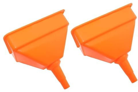 Unibos | 2 X Large Tractor Funnel Heavy Duty Fuel Petrol Oil Diesel Tractor Farmer Wide Large Automotive Mechanic Funnel Filter Professional Diy Fluids (2)