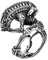 Ring Ornamente, Vintage Alien Predator Finger Ring for Men Stainless Steel Biker Ring Punk Gothic Alien Skull Women Ring