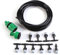 Micro Drip Irrigation Kit, Water Misting Cooling Watering System Hose Sprinkler Nozzle Garden Patio Micro Irrigation Set for Garden, Greenhouse, Lawn(5M)