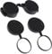 DOITOOL Lens Cap : 3PCS Objective Lens Replacement Rubber Binoculars Protective Covers Binocular Accessories,12 * 6cm Black