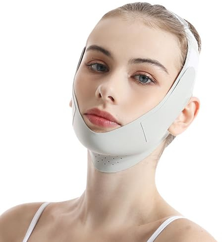 Wiederverwendbarer Gesichtsriemen V-Linien Lifting Double Jaw Reducer Jaw Up Patches Face Lifts Tape V-Form Gesichtsgürtel Doppelkinnreduzierer