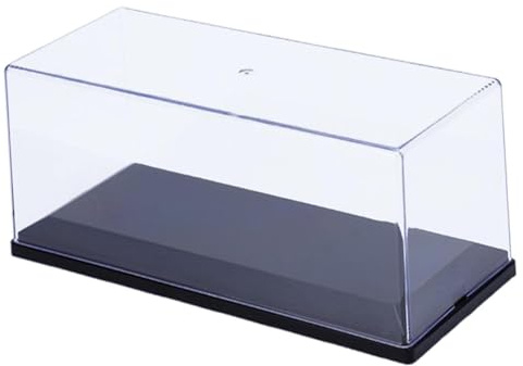 Transparente Acryl-Vitrine für Modellautos im Maßstab 1:32 – staubdichte Schutzvitrine 19,3 x 8,5 x 7,9 cm für kleine Spielzeug-Sammelstücke