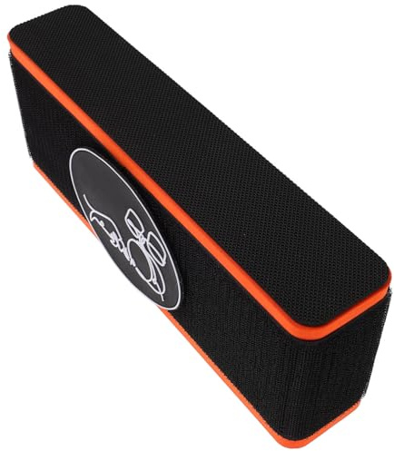 LOLIPPYY Bass Drum Stopper Vibrationsdämpfer Matte Orange Rutschfester Kick Drum Pad Stopper für Akustische Schlagzeug Sets Studio Zubehör