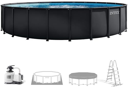 Intex 26340ND 7.32m x 1.32m Ultra Xtr Frame Pool Set (Includes Filter Pump, Safety Ladder, Ground Cloth, Pool Cover)