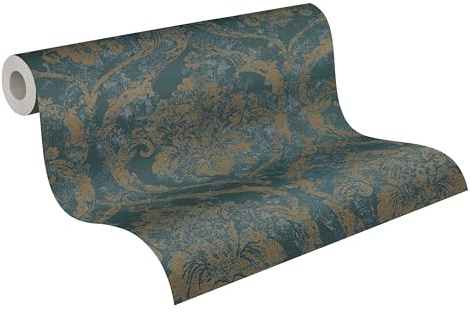 A.S. Création Stein-Vliestapete – Braun, Beige, Gelb – 10,05 x 0,53 m | Natürliche Steinoptik als Akzentwand – schimmernde Strukturtapete, ansatzfrei & spurlos abziehbar – für Wohnzimmer & Flur