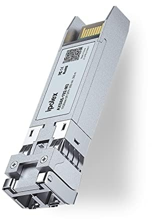 ipolex 10G SFP+ multimodale LC Ricetrasmettitore, 10GBase-SR Mini GBIC modulo compatibile con Cisco SFP-10G-SR, Ubiquiti UF-MM-10G, TP-Link, Meraki, Netgear ecc. (MMF, 850-nm, 300 metri) 1 pezzi.