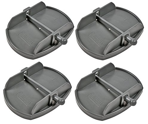 Fiamma Stützplatten Set 4 Stück für Kurbelstützen passend an Wohnwagen und Wohnmobil