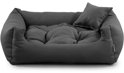 Gutekissen® Stoff Hundebett Hundeliege Hundekissen Hundeliege Hundeliege Hundeliege - Langlebige Materialien und hohe Qualität NEO (XS - 55x45, Anthrazit)