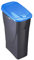 M-Home PLS8085-83 Poubelle Polypropylène Anthracite/Bleu 25 x 29 x 44 cm
