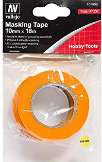 Vallejo - Modellbauklebeband, 10 mm x 18 m - Plastikmodellbau, Werkzeug