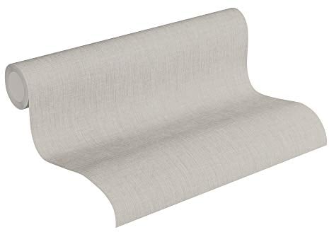 A.S. Création Livingwalls 369226 Metropolitan Stories Tapete Uni Vliestapete Beige, Grau 10,05 m x 0,53 m