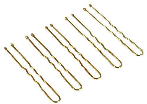 Vendite Pazze 300PCS Forcine per parrucchiere Clips Clamp Wavy Ushaped Clip Hair Accessories 6 Types(S(5cm / 1.9inch) Oro), 300pcs donne ondulate sottili a forma di u clip forcelle