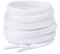 2 Paia di Lacci Piatti per Scarpe, Lacci di Ricambio Premium da 8 mm (Larghezza) per Scarpe da Ginnastica, Scarpe Sportive e Casual Bianco 100cm