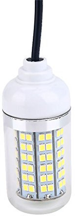 Keenso Luz LED de Pesca subacuática, lámpara de luz de Pesca submarina Nocturna Sumergible de 12V LED para Exteriores(Amarillo)