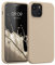 kwmobile Handyhülle für iPhone 13 mini Hülle, für iPhone 13 mini Case - Hülle Silikon - kabelloses Laden - Perlmutt