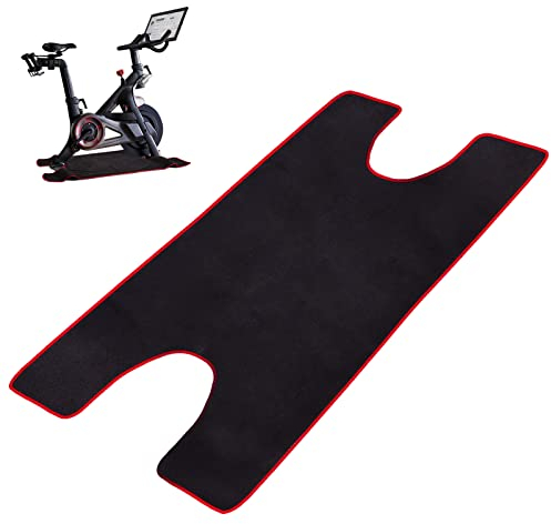 Heimtrainer-Schweiß-Handtuch-Matte, super saugfähiger Spinn-Bike-Schweißschutz, rutschfeste und maschinenwaschbare Matte, kompatibel mit Peloton Bike, Peloton-Zubehör