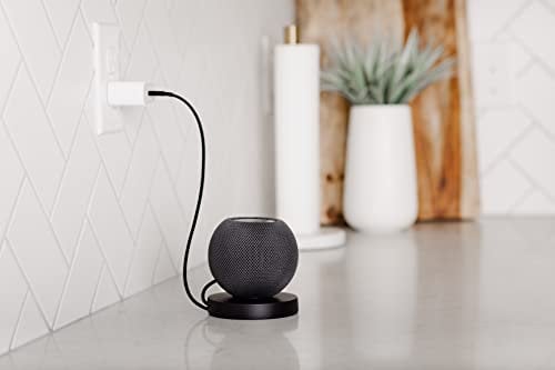 Cable Management Cord Organizer Stand for Apple HomePod Mini, New Amazon Echo (4th Generation), Amazon Echo Dot, Google Home Mini, and Other Electronic Devices. (Black)