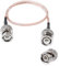 Vecys BNC maschio a BNC Maschio cavo 50ohm BNC Maschio a Maschio RG316 RF Coassiale cavo Jumper Pigtail 20/50CM per Antenne RF Ham Radio Palmare